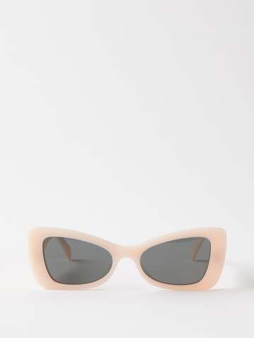 celine eyewear - cat-eye acetate sunglasses - womens - pale pink