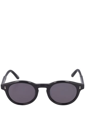 chimi 03.2 round acetate sunglasses in black