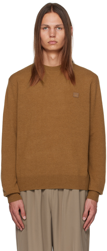 acne studios brown crewneck sweater