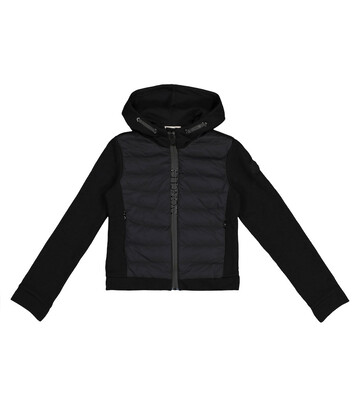 Moncler Enfant Quilted down and cotton jacket in black