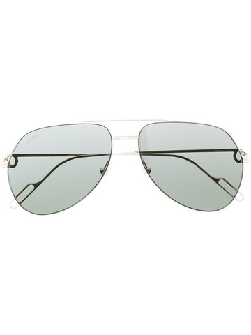 Cartier Eyewear aviator-frame sunglasses in silver