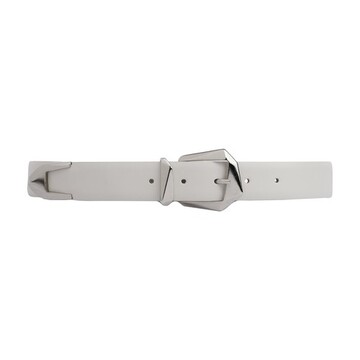 Alberta Ferretti 30 mm calfskin belt in white