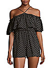 Lucca Couture - Printed Off Shoulder Romper