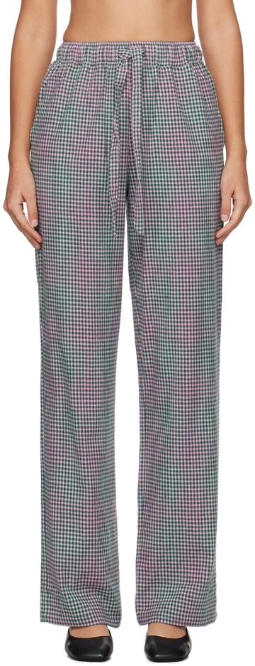 caro editions green & pink hannah trousers