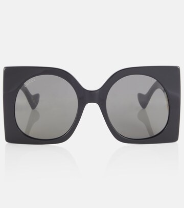 gucci interlocking g oversized cutout sunglasses