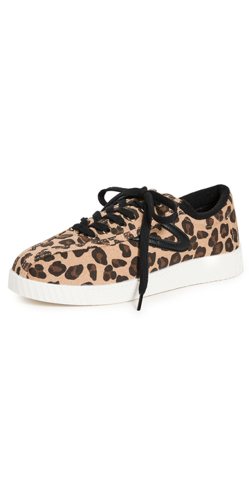 Tretorn Nylite Plus Canvas Sneakers in leopard