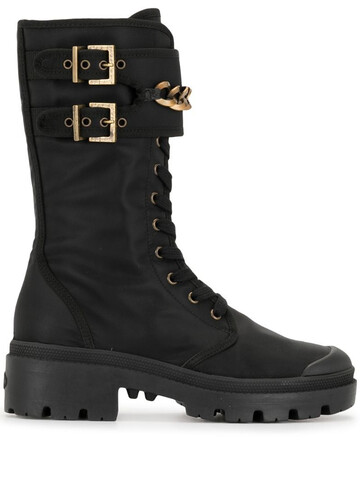 Madison.Maison lace-up mid-calf boots in black