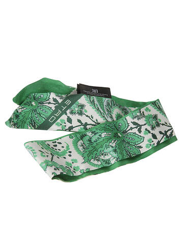 Etro Floral Print Scarf in green