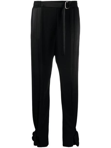 Pinko tapered trousers in black