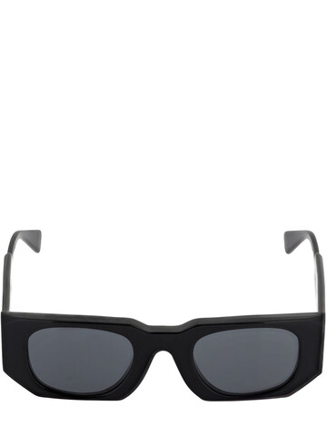 KUBORAUM BERLIN U8 Squared Shiny Acetate Sunglasses in black