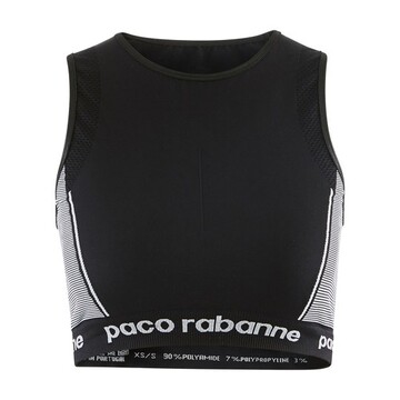 Paco Rabanne Jersey top in black / white