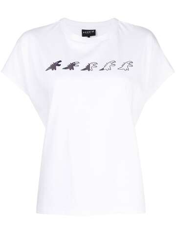 SPORT b. by agnès b. SPORT b. by agnès b. Dino Evolution graphic T-shirt - White