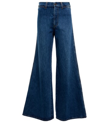 CO Essentials high-rise wide-leg jeans in blue