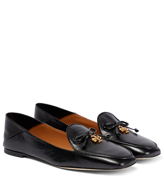 Tory Burch Charm leather loafers in black