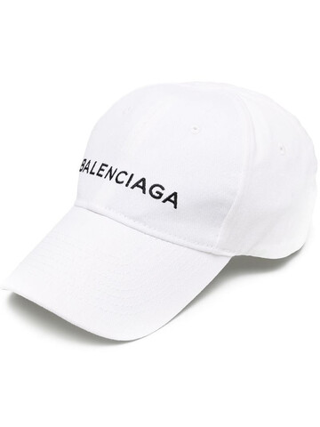 Balenciaga embroidered logo baseball hat in white