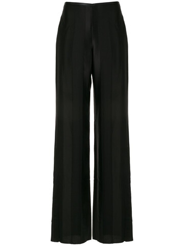Emporio Armani wide-leg trousers in black