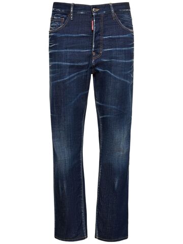 dsquared2 642 stretch cotton denim jeans in blue
