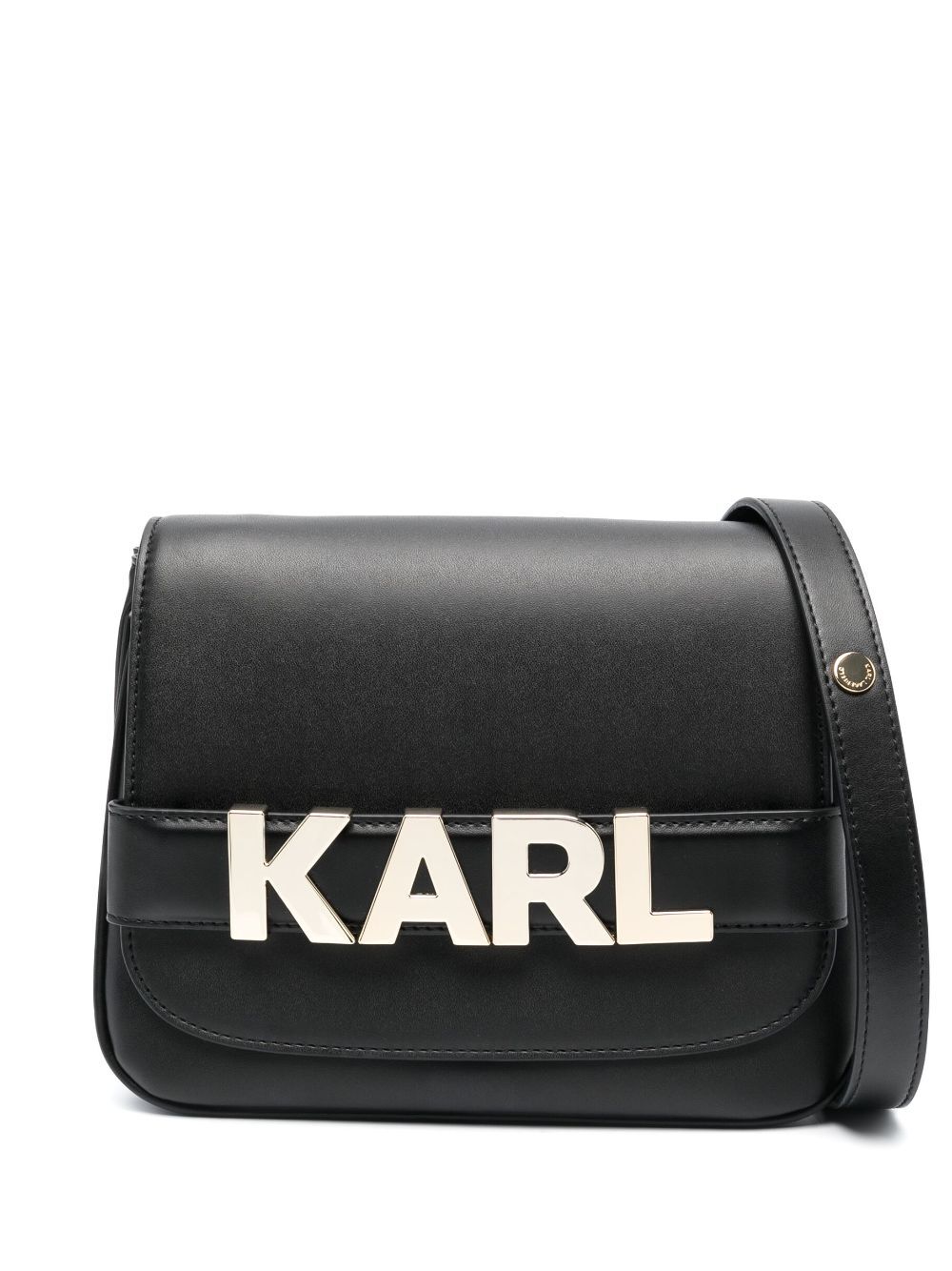 Karl Lagerfeld K/Letters logo-plaque crossbody bag - Black