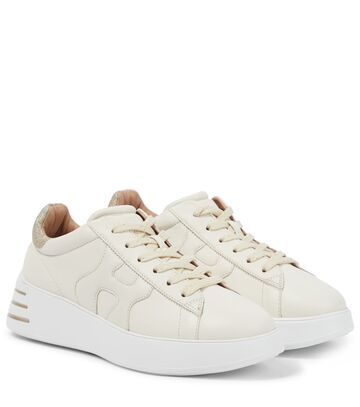 Hogan Rebel leather sneakers in white