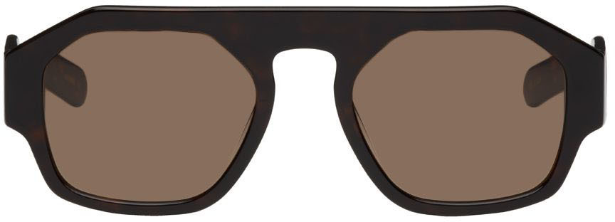 FLATLIST EYEWEAR Tortoiseshell Lefty Sunglasses in brown