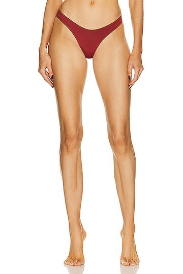 haight. haight. leila bikini bottom in red