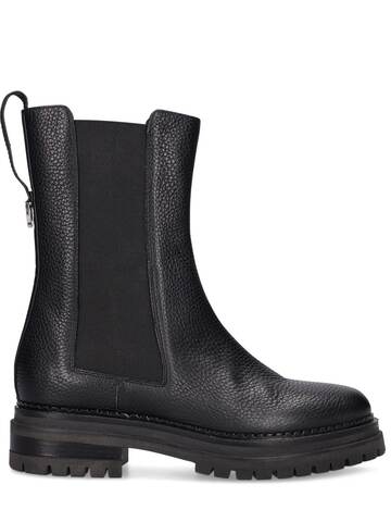 sergio rossi 15mm joan leather ankle boots in black