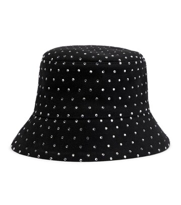 ruslan baginskiy embellished wool bucket hat in black