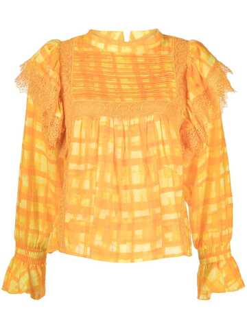 we are kindred chloe sleeve blouse - yellow