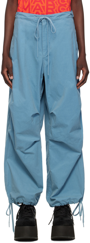 marc jacobs blue drawstring trousers
