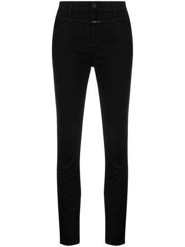 closed a better blue skinny pusher jeans - black