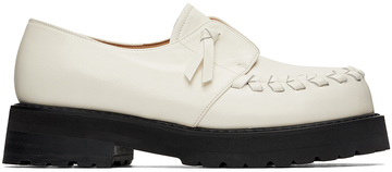 COMME SE-A SSENSE Exclusive Off-White Freed Loafers in ivory