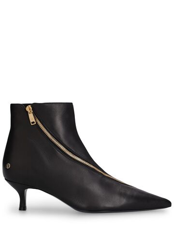 anine bing 25mm jones leather ankle boots in black