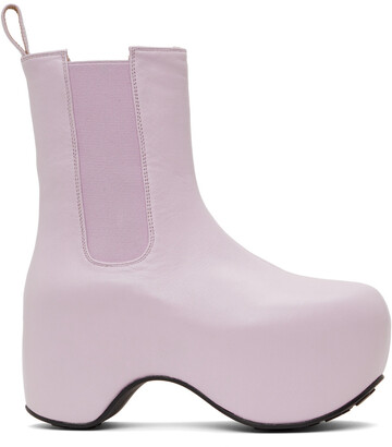 AREA Platform Ankle Boot in lilac