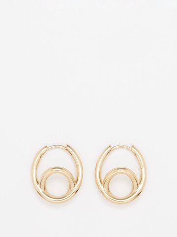 otiumberg - spiralis 14kt gold-vermeil hoop earrings - womens - gold