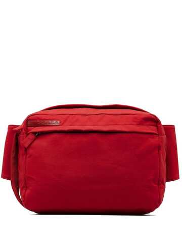 prada pre-owned 2013-present prada tessuto belt bag - red