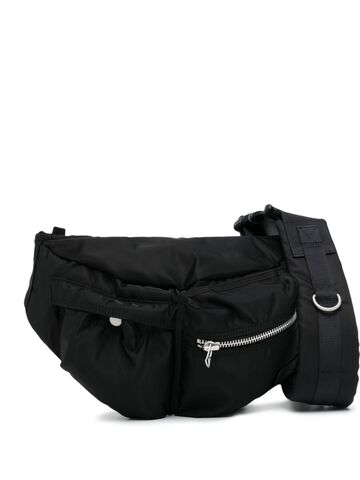 sacai multi-pocket padded belt bag - black