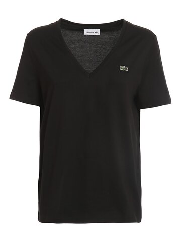 Lacoste T-shirt Con Logo Nera Tf8392031 in black