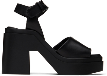 clergerie black nelio heeled sandals