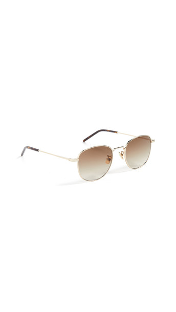 Saint Laurent SL 299 Metal Sunglasses in brown / gold