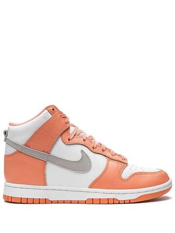 nike dunk high sneakers - orange