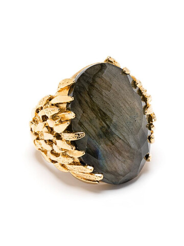 Wouters & Hendrix Labradorite accent ring in gold