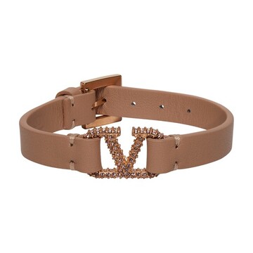 valentino garavani vlogo signature leather bracelet