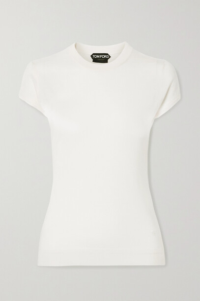 TOM FORD - Cashmere And Silk-blend Sweater - Ivory