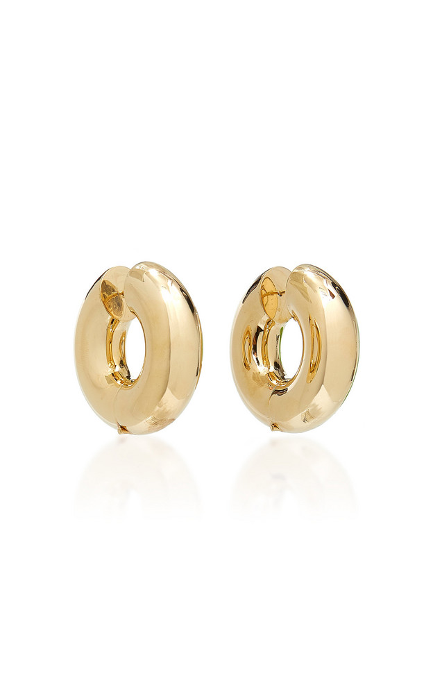 Uncommon Matters Strato Chunky Brass Hoop Earrings in gold
