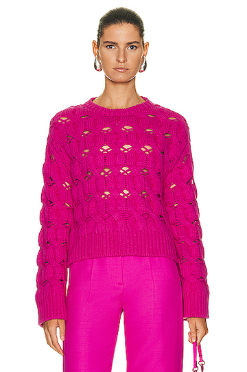 valentino wool sweater in pink