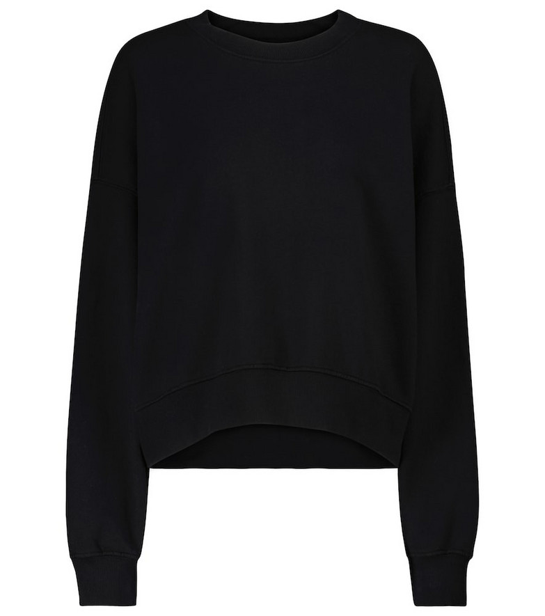 Velvet Ajia cotton sweatshirt in black