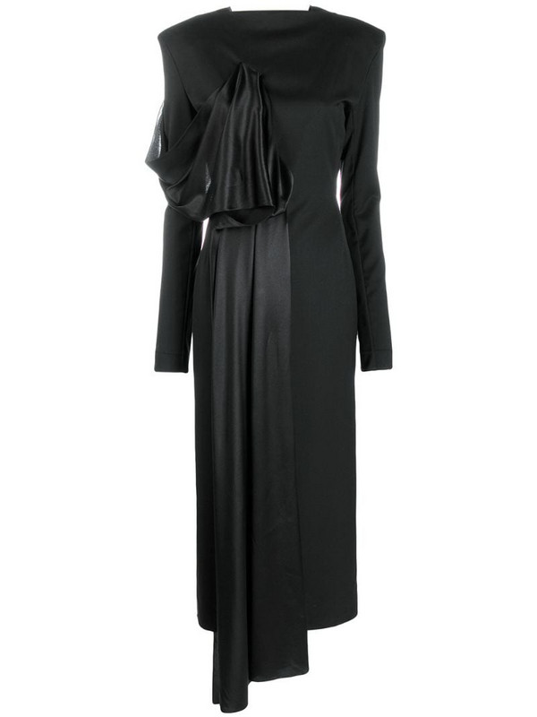Litkovskaya draped detail dress in black