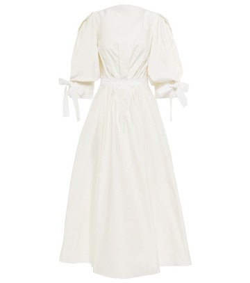 roksanda bridal midi dress in white
