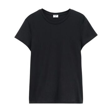 filippa k soft cotton t-shirt in black