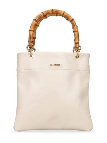 jil sander small smooth leather tote bag